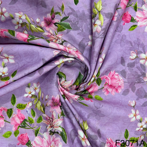 Printed Lizzy Bizzy Cotton Fabric-F3071